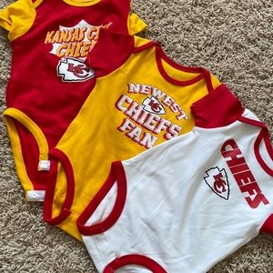 NWOT chiefs onesies